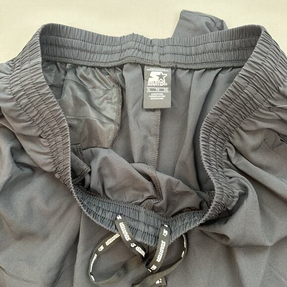 Starter Pants Mens XL Black Athletic Track Lightweight Zip Hem Pockets Logo - Picture 6 of 16